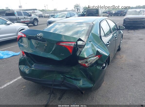2T1BURHE6GC635225 2016 TOYOTA COROLLA Зеленый Задняя правая четверть