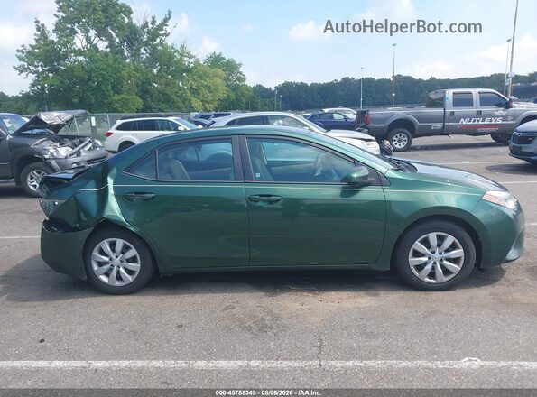2T1BURHE6GC635225 2016 TOYOTA COROLLA Зеленый Вид задней части салона