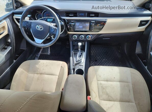 2T1BURHE6GC655829 2016 TOYOTA COROLLA Silver Առջևի վահանակի տեսք