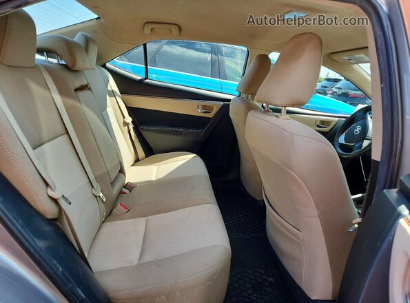 2T1BURHE6GC655829 2016 TOYOTA COROLLA Silver Հետևի նստատեղերի տեսք