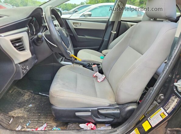 2T1BURHE6GC678351 2016 TOYOTA COROLLA Black Front interior view