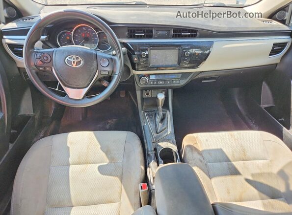 2T1BURHE6GC690239 2016 TOYOTA COROLLA Silver Widok deski rozdzielczej