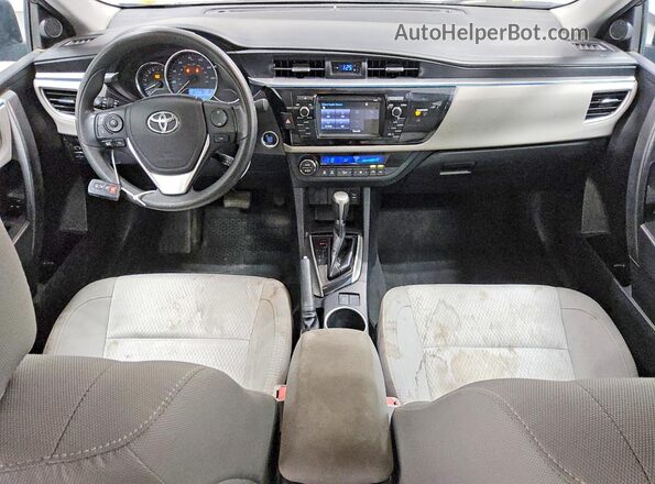 2T1BURHE6GC733817 2016 TOYOTA COROLLA Угольный Вид панели приборов