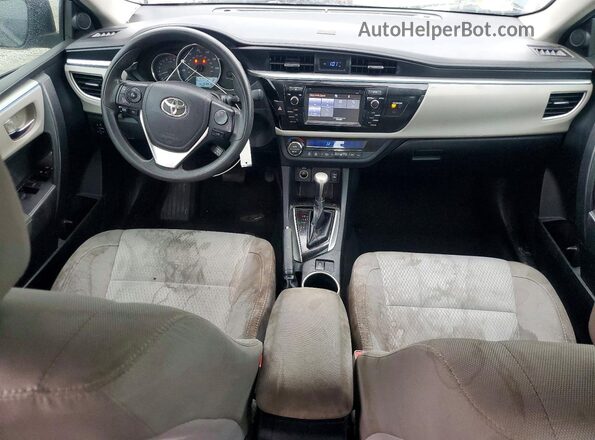 2T1BURHE6GC745479 2016 TOYOTA COROLLA Charcoal Vista del salpicadero