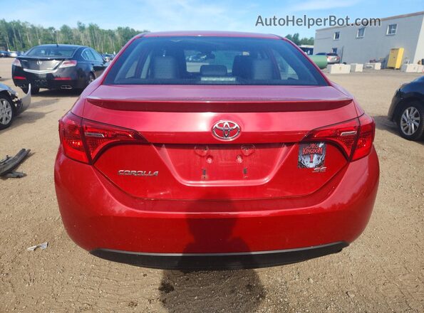 2T1BURHE6HC748464 2017 TOYOTA COROLLA Red Հետևի տեսք