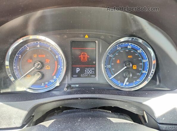 2T1BURHE6HC778306 2017 TOYOTA COROLLA White Instrument cluster view