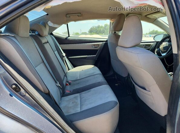2T1BURHE6HC798555 2017 TOYOTA COROLLA Серый Вид задних сидений