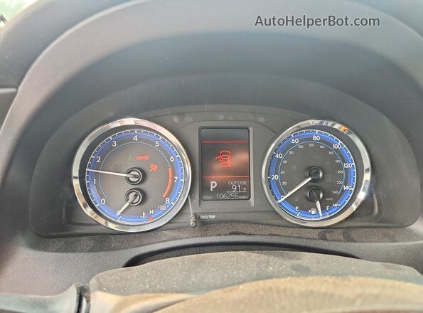 2T1BURHE6HC812471 2017 TOYOTA COROLLA Charcoal Instrument cluster view