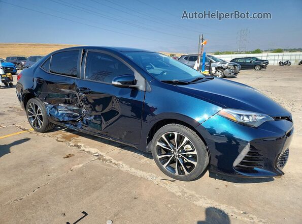2T1BURHE6HC950298 2017 TOYOTA COROLLA Синий Передняя правая четверть