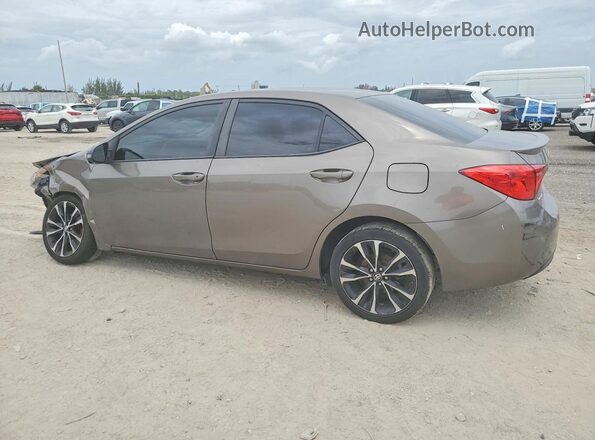 2T1BURHE6JC014977 2018 TOYOTA COROLLA Brown Rear left