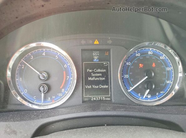 2T1BURHE6JC014977 2018 TOYOTA COROLLA Brown Instrument cluster view