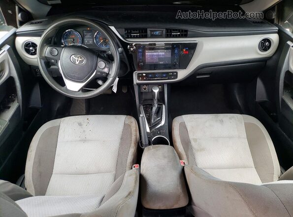 2T1BURHE6JC074337 2018 TOYOTA COROLLA Black Առջևի վահանակի տեսք