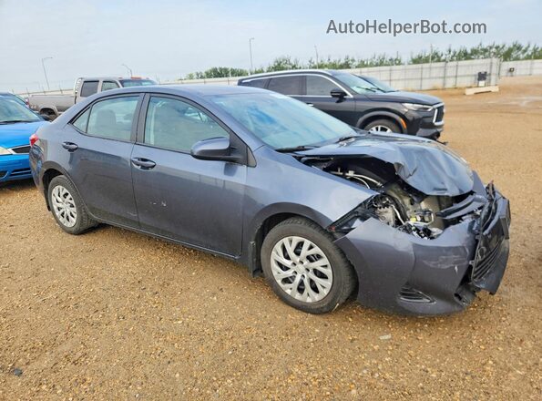 2T1BURHE6JC075505 2018 TOYOTA COROLLA Синий Передняя правая четверть