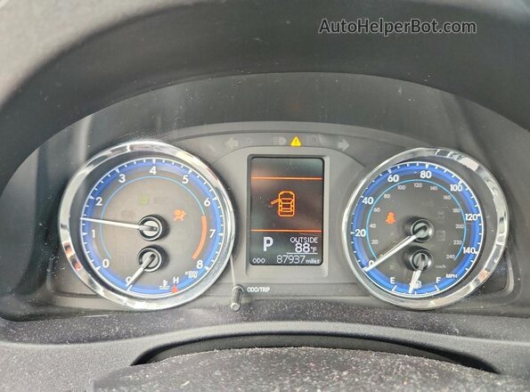 2T1BURHE6JC122936 2018 TOYOTA COROLLA Black Vista del cuadro de instrumentos
