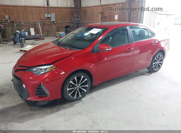 2T1BURHE6JC988913 2018 TOYOTA COROLLA Red Front left