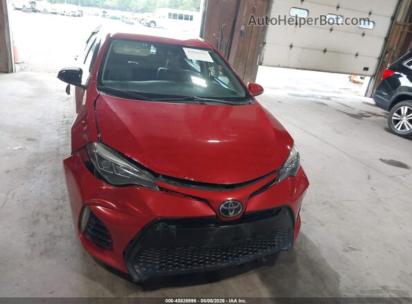 2T1BURHE6JC988913 2018 TOYOTA COROLLA Red Dashboard view