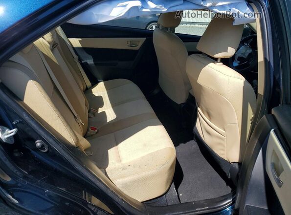2T1BURHE6KC185536 2019 TOYOTA COROLLA Blue Rear seats view