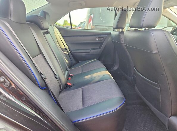 2T1BURHE6KC190302 2019 TOYOTA COROLLA Black Widok tylnych siedzeń