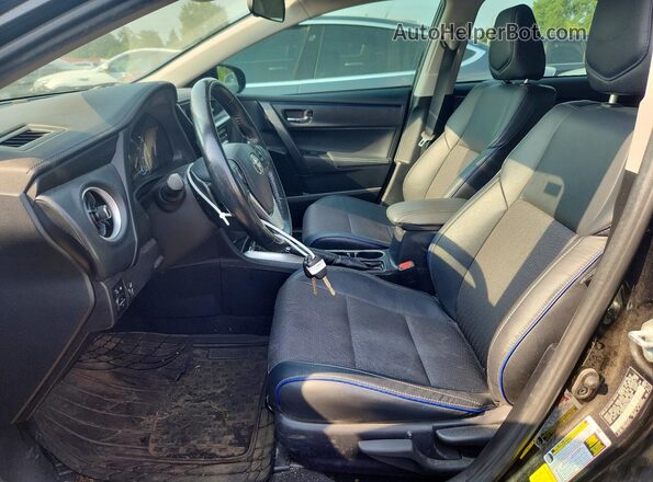 2T1BURHE6KC190302 2019 TOYOTA COROLLA Black Widok wnętrza z przodu