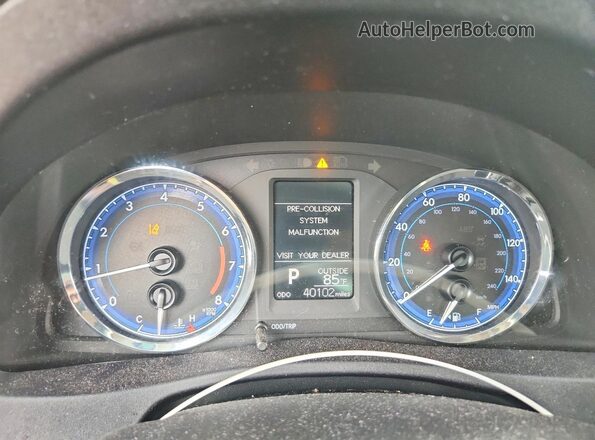 2T1BURHE6KC199601 2019 TOYOTA COROLLA Silver Instrument cluster view