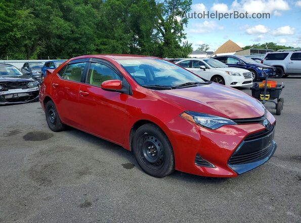 2T1BURHE6KC203825 2019 TOYOTA COROLLA Red Przód prawy