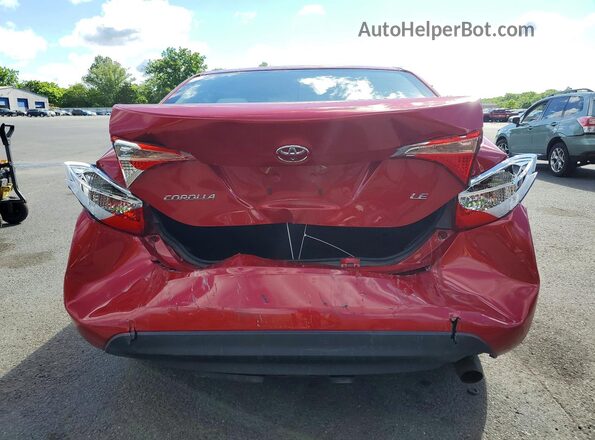 2T1BURHE6KC203825 2019 TOYOTA COROLLA Red Widok z tyłu
