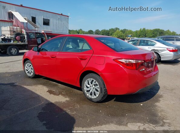 2T1BURHE6KC210466 2019 TOYOTA COROLLA Красный Задняя левая четверть