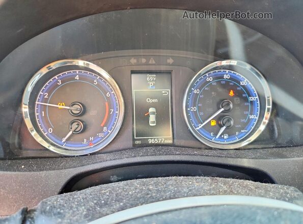 2T1BURHE6KC238199 2019 TOYOTA COROLLA Silver ხელსაწყოთა პანელის ხედი