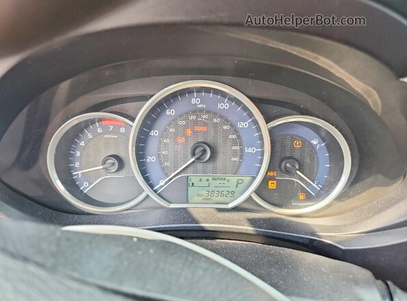 2T1BURHE7GC500853 2016 TOYOTA COROLLA Black Instrument cluster view