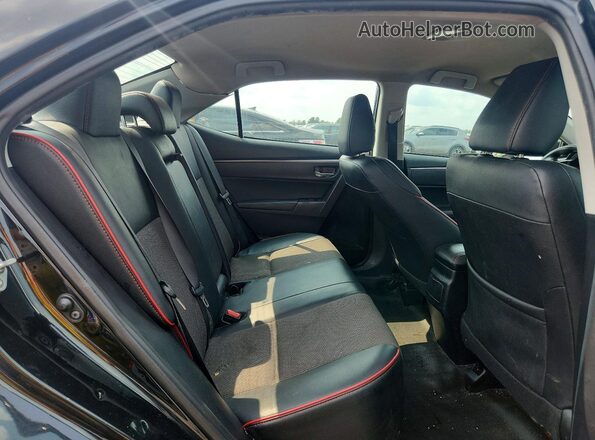 2T1BURHE7GC500853 2016 TOYOTA COROLLA Black Rear seats view