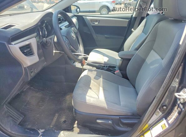 2T1BURHE7GC579327 2016 TOYOTA COROLLA Gray Вид салону спереду