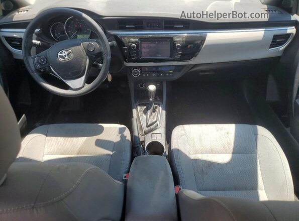 2T1BURHE7GC579327 2016 TOYOTA COROLLA Gray Вид панелі приладів