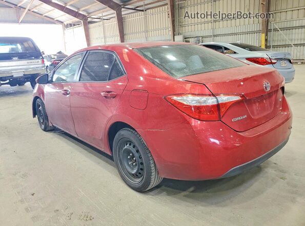 2T1BURHE7GC601620 2016 TOYOTA COROLLA Красный Задняя левая четверть