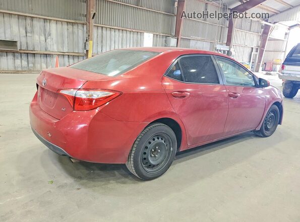 2T1BURHE7GC601620 2016 TOYOTA COROLLA Красный Задняя правая четверть
