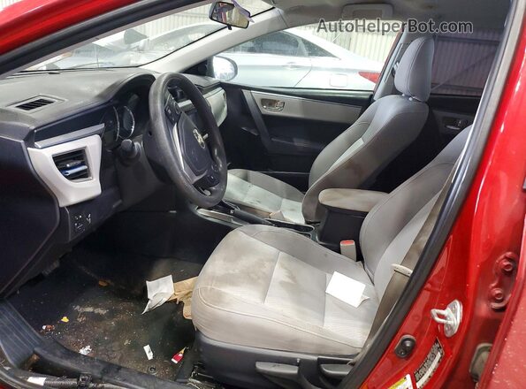 2T1BURHE7GC601620 2016 TOYOTA COROLLA Красный Вид салона спереди