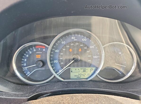 2T1BURHE7GC601620 2016 TOYOTA COROLLA Красный Вид щитка приборов