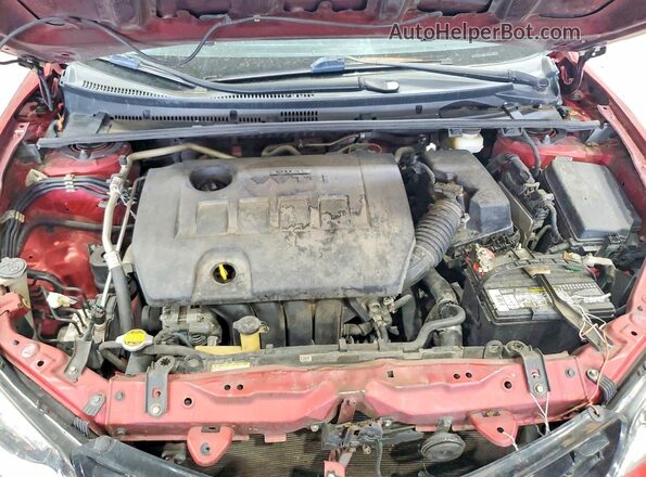 2T1BURHE7GC601620 2016 TOYOTA COROLLA Красный Вид задней части салона