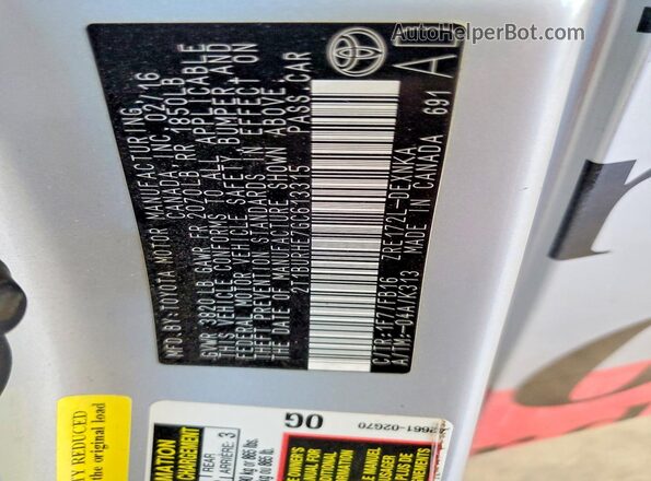 2T1BURHE7GC613315 2016 TOYOTA COROLLA Gray Вид підкапотного простору