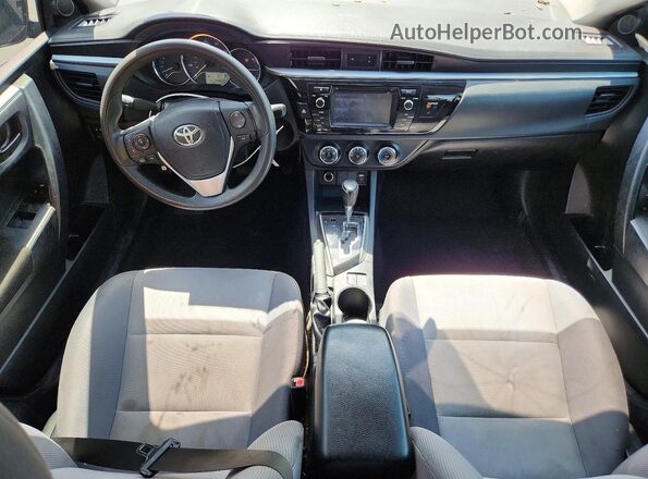 2T1BURHE7GC616327 2016 TOYOTA COROLLA Black Առջևի վահանակի տեսք
