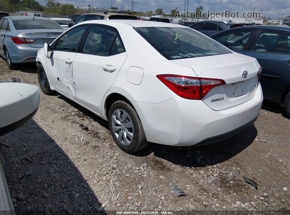 2T1BURHE7GC618398 2016 TOYOTA COROLLA White Rear left
