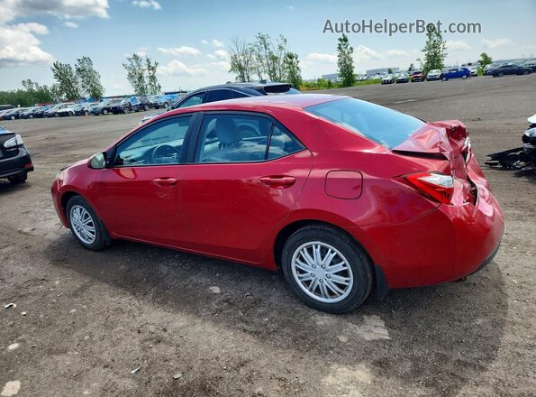 2T1BURHE7GC625058 2016 TOYOTA COROLLA Красный Задняя левая четверть