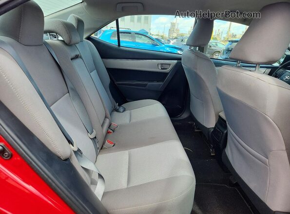 2T1BURHE7GC625058 2016 TOYOTA COROLLA Красный Вид задних сидений