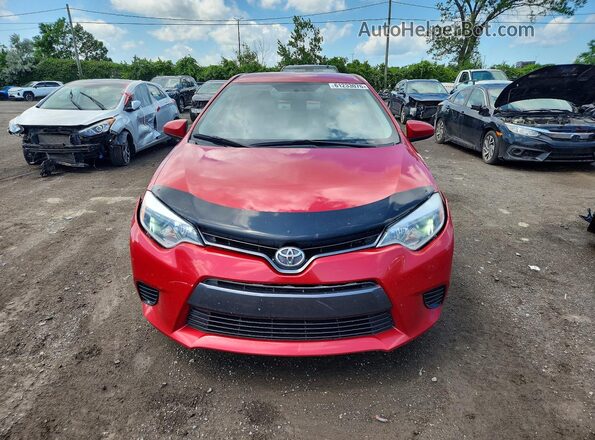 2T1BURHE7GC625058 2016 TOYOTA COROLLA Красный Вид спереди