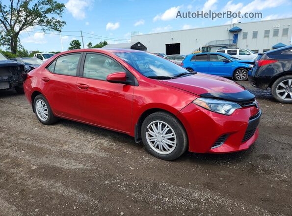 2T1BURHE7GC625058 2016 TOYOTA COROLLA Красный Передняя правая четверть