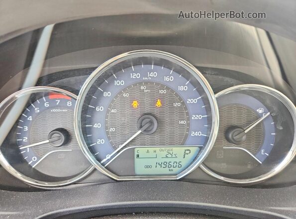 2T1BURHE7GC625058 2016 TOYOTA COROLLA Красный Вид щитка приборов