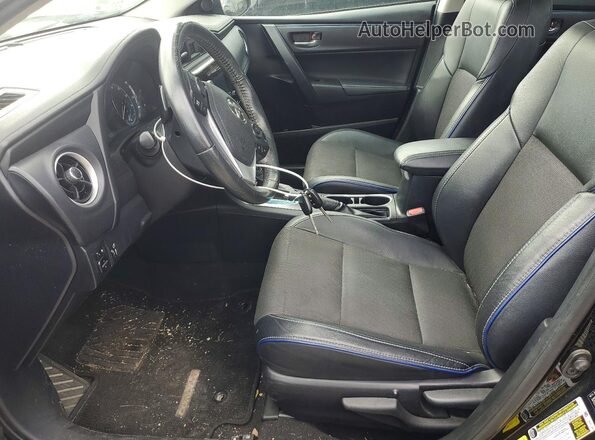 2T1BURHE7HC770098 2017 TOYOTA COROLLA Black წინა სალონის ხედი