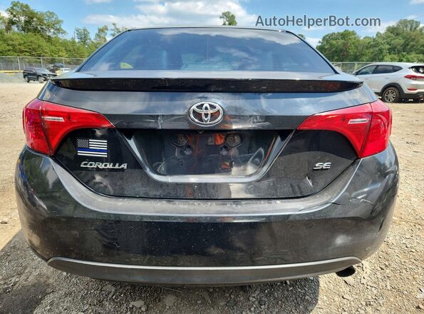 2T1BURHE7HC792604 2017 TOYOTA COROLLA Black Հետևի տեսք