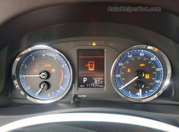 2T1BURHE7HC820191 2017 TOYOTA COROLLA Синий Вид щитка приборов
