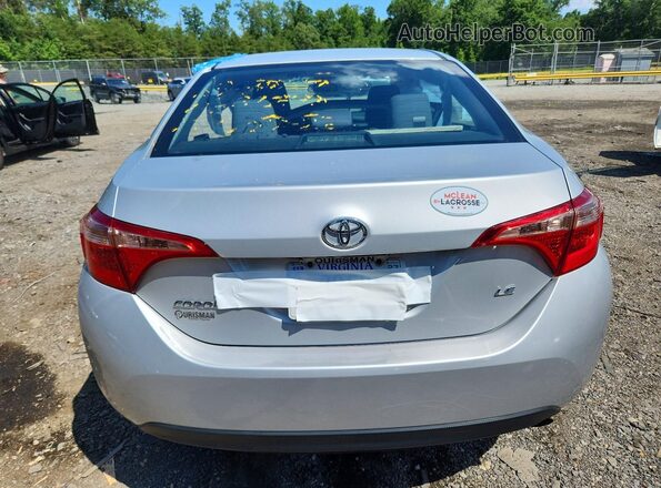 2T1BURHE7HC890497 2017 TOYOTA COROLLA Silver Widok z tyłu