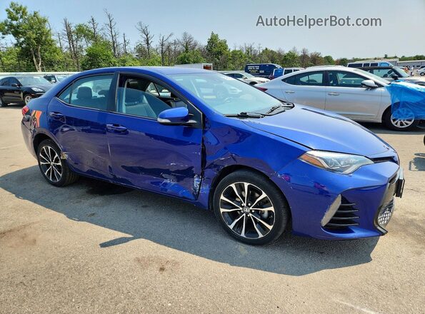 2T1BURHE7HC935583 2017 TOYOTA COROLLA Blue Przód prawy